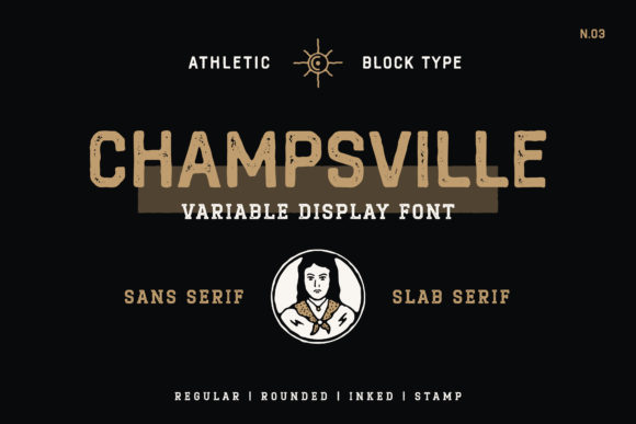 Champsville: A Display Font with Handcrafted Soul