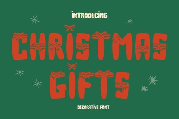 Christmas Gifts: A Playful Typeface for Festive Designs