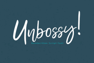 Unbossy: A Handwritten Font for Authentic Designs