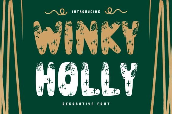 Winky Holly: Your Go-To Christmas Decorative Font
